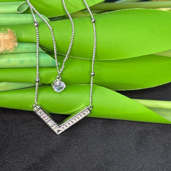 Radiate Elegance with Our Two-Tier Pendant Necklace